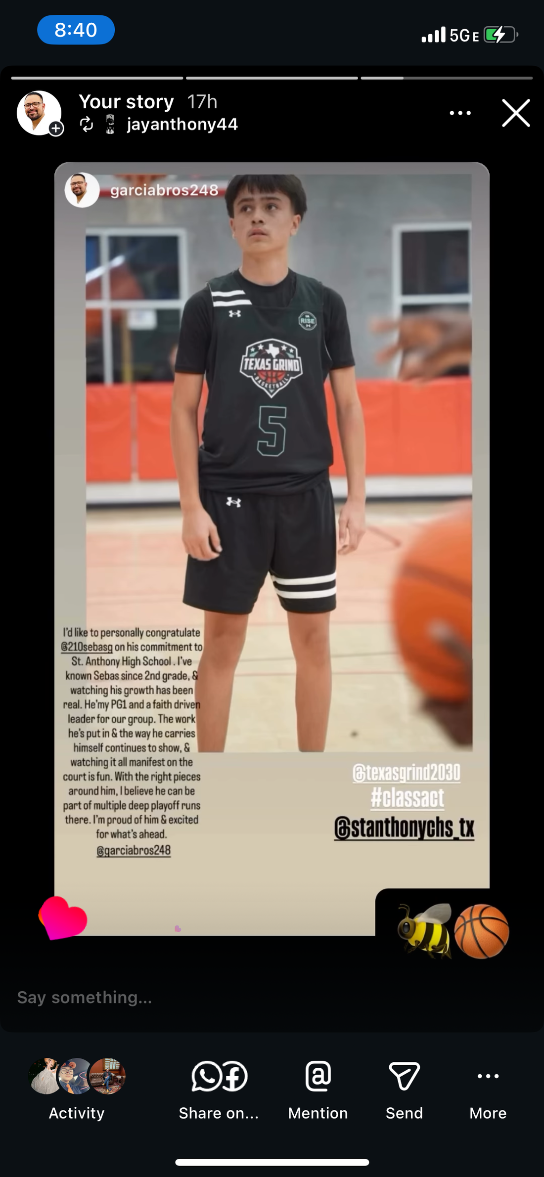 Sebastian ‘Sebas’ Garcia Commits to St. Anthony High School Basketball